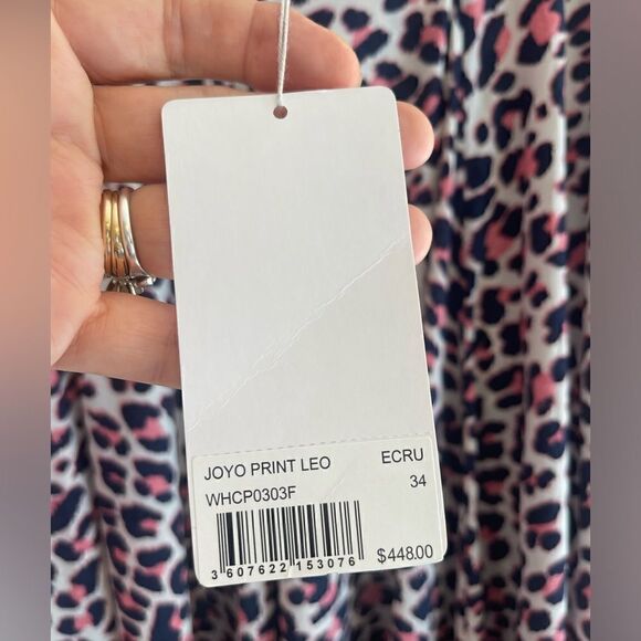 Zadig & Voltaire Joyo print Leo Flared Skirt animal print. Medium NWT - Picture 5 of 7